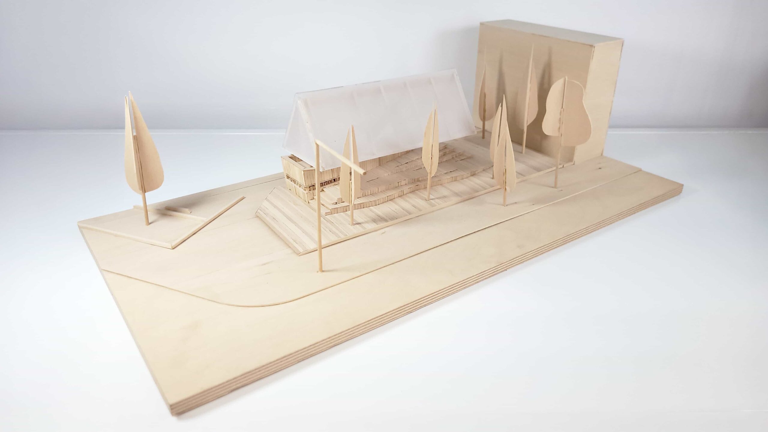 Lot 43 architectural model from above.