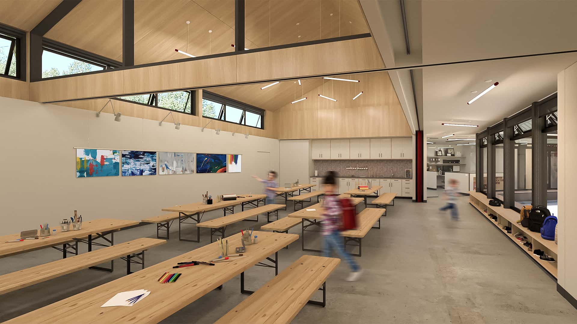 Leighton Art Centre interior.