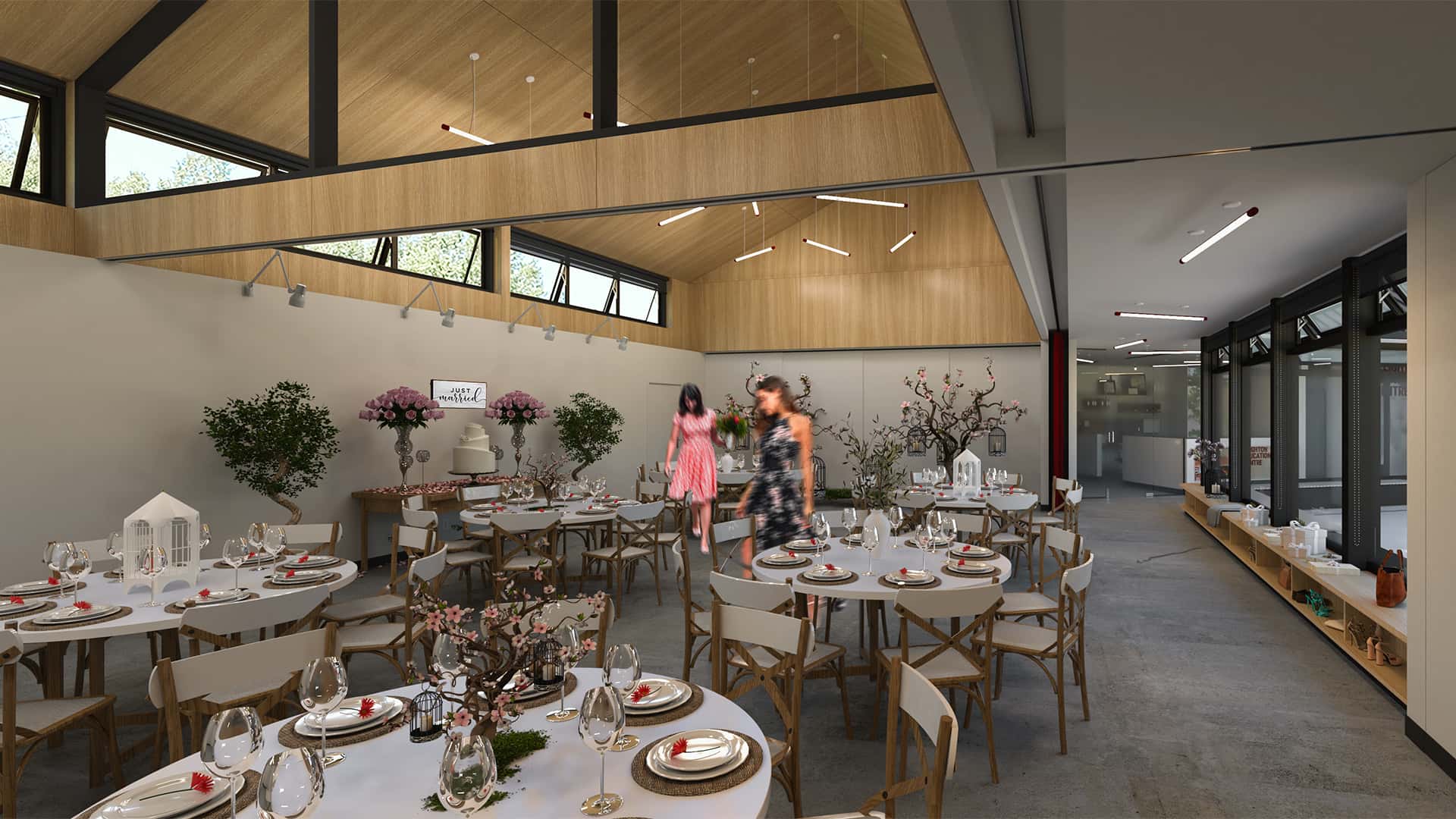Leighton Art Centre interior.