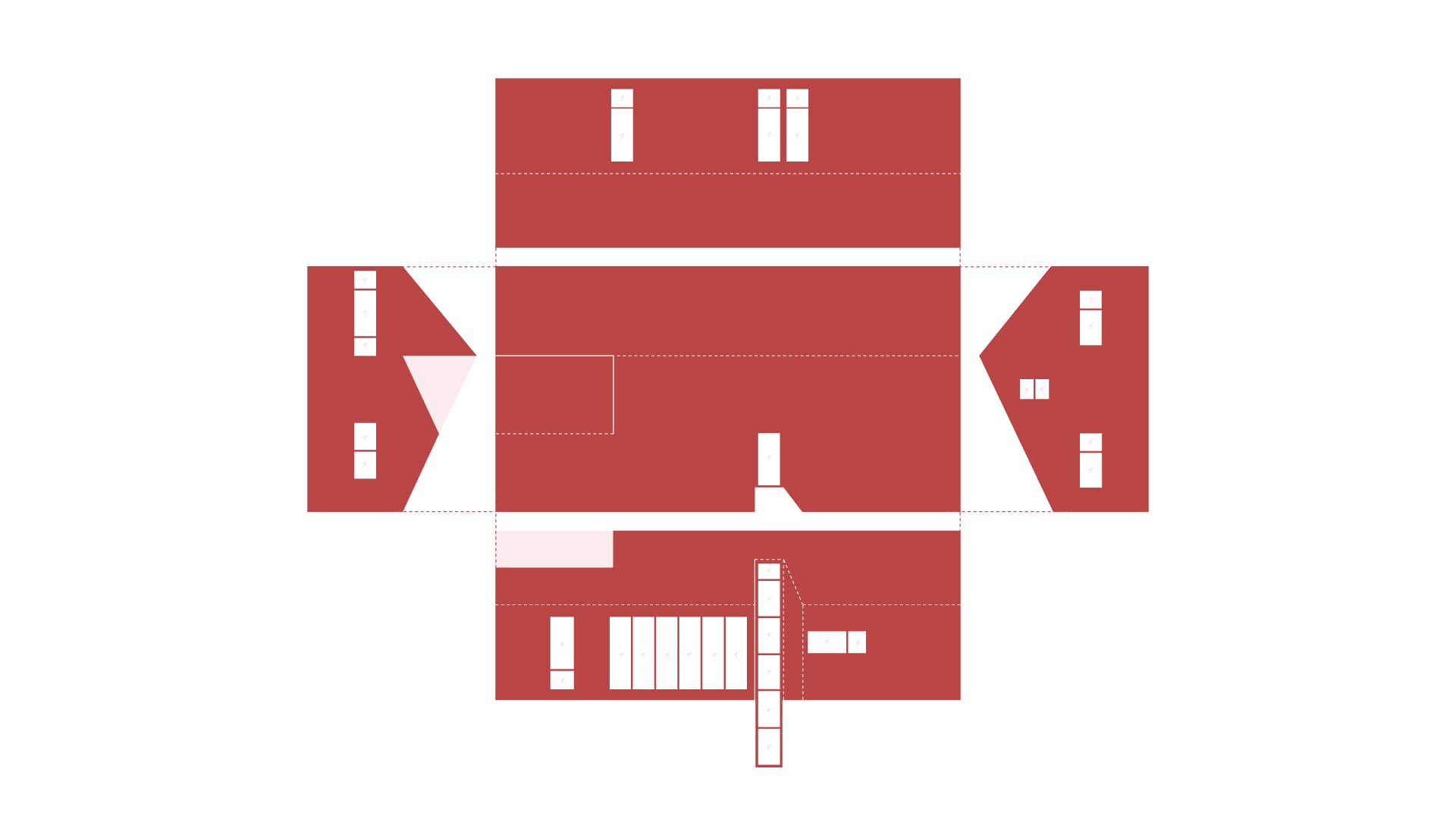 Elevation Diagram of Mar House.
